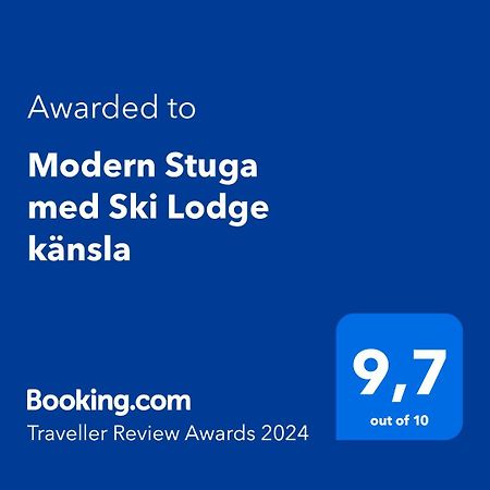 Modern Stuga Med Ski Lodge Kaensla Йервсё Экстерьер фото