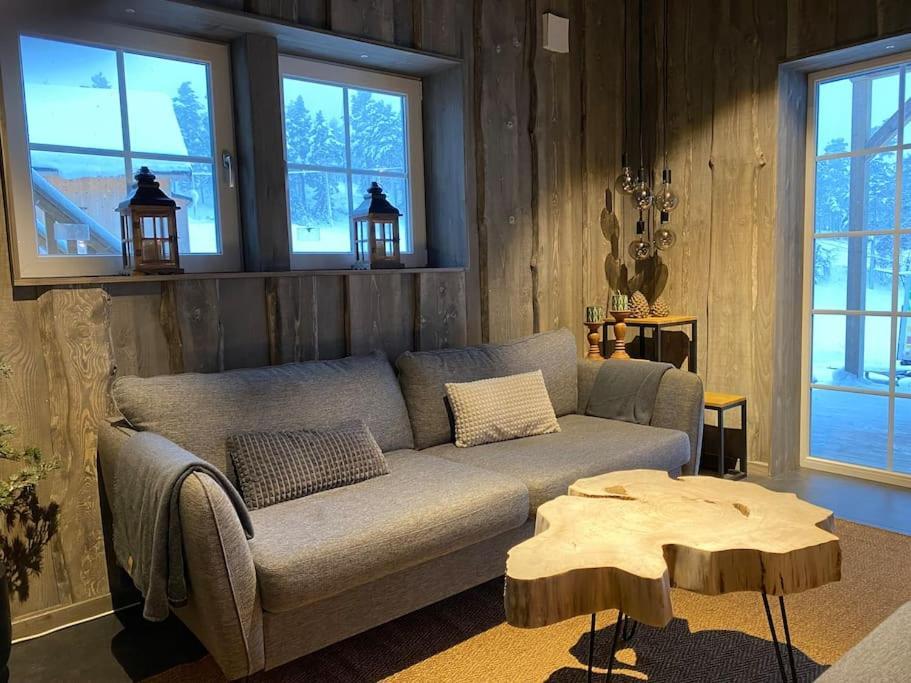 Modern Stuga Med Ski Lodge Kaensla Йервсё Экстерьер фото