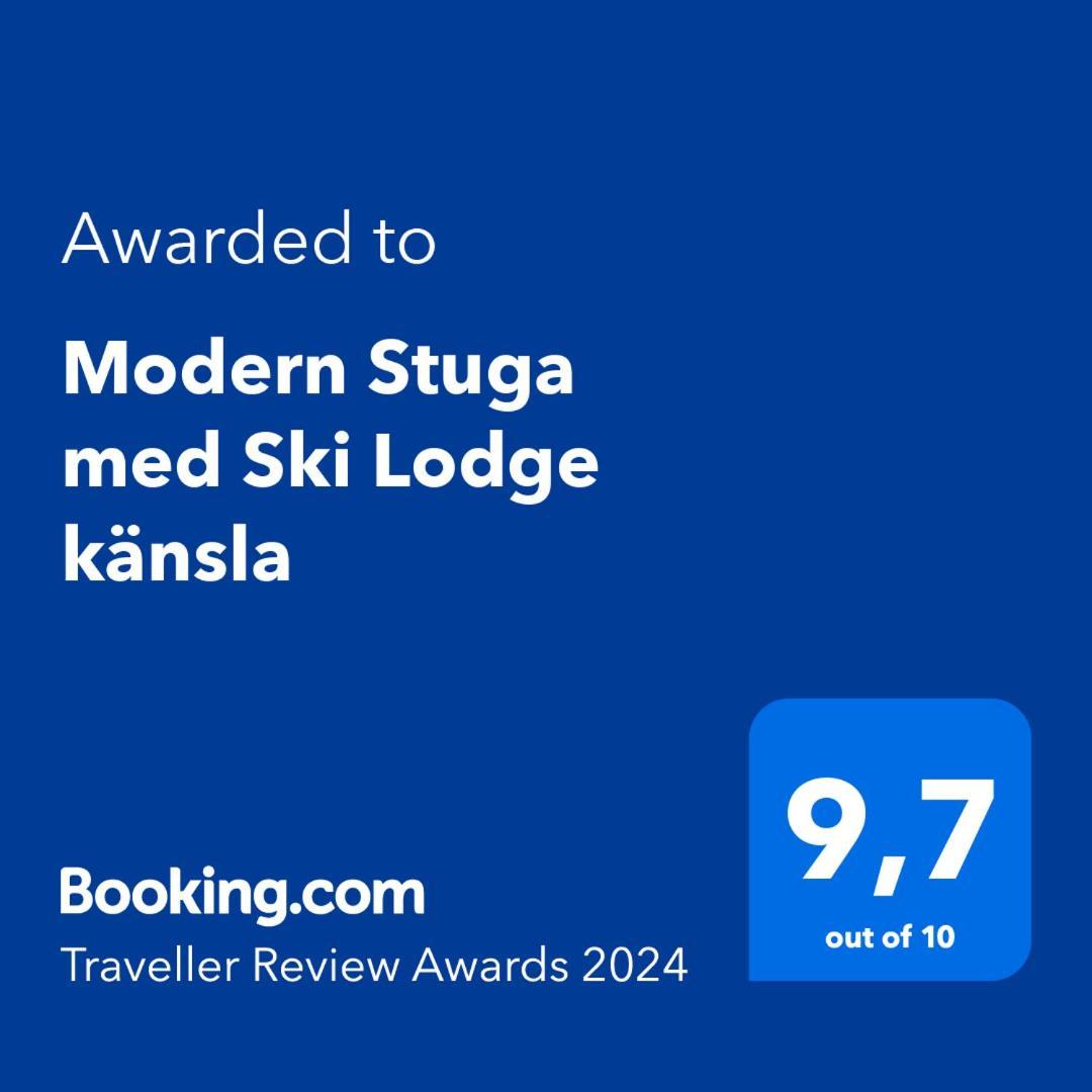 Modern Stuga Med Ski Lodge Kaensla Йервсё Экстерьер фото