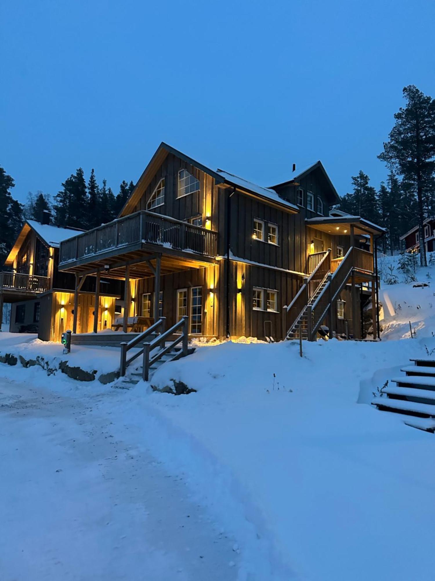 Modern Stuga Med Ski Lodge Kaensla Йервсё Экстерьер фото